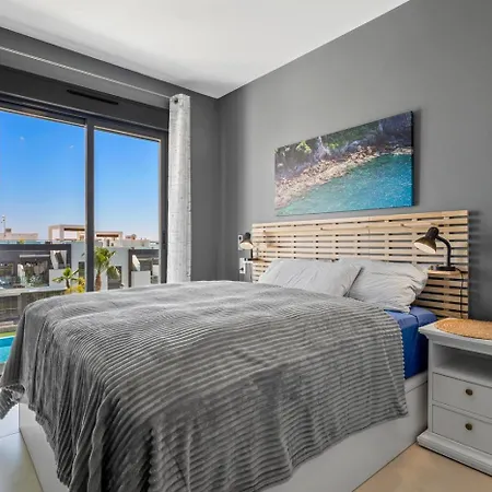 Luxury Penthouse With Private Rooftop Terrace, Pool, Punta Prima, Torrevieja